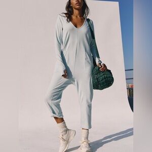 NWT FP MOVEMENT Hot Shot Long-Sleeve Onesie In Arctic Snow